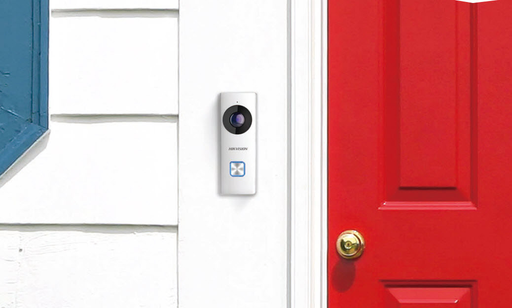 Hikvision DS-KB6403-WIP Wi-Fi Video Doorbell with Inbuilt Wide Angle Camera, 12VDC â Security 